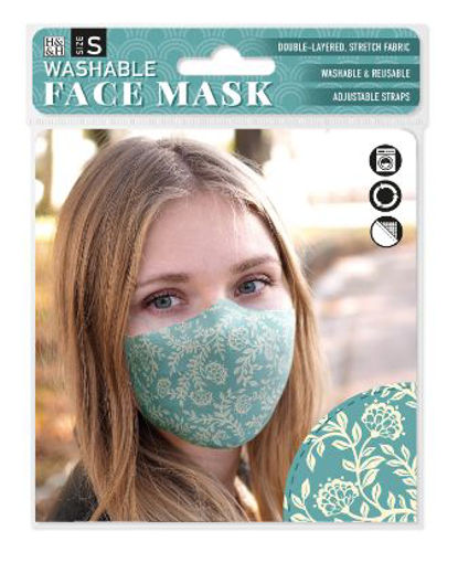 Picture of REUSABLE ADULT MASK - FLORAL YELLOW